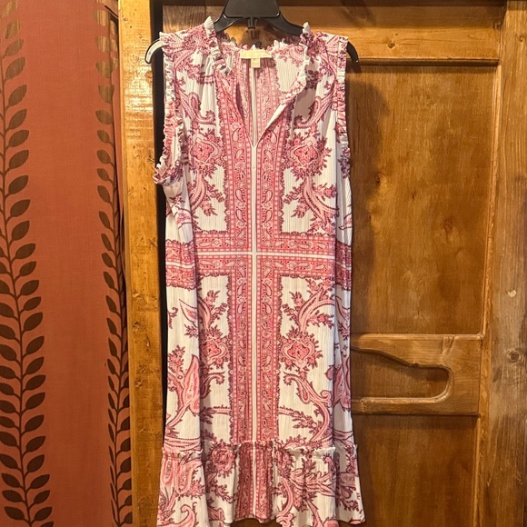 Michael Kors Dresses & Skirts - Michael Kors Pink and White Floral Midi Dress